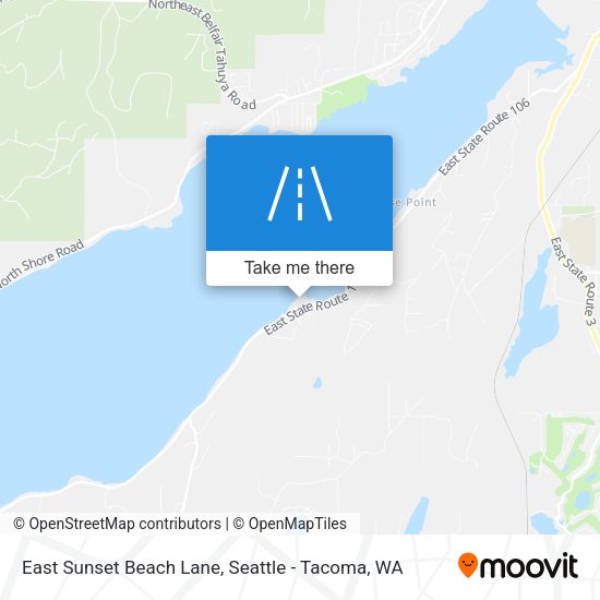 East Sunset Beach Lane map
