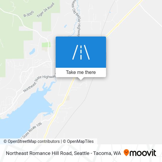 Mapa de Northeast Romance Hill Road