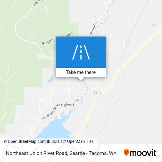Northeast Union River Road map