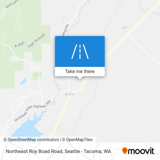 Northeast Roy Boad Road map