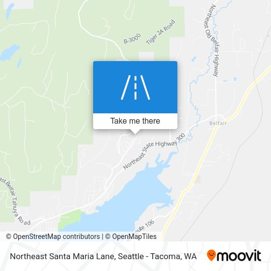 Northeast Santa Maria Lane map