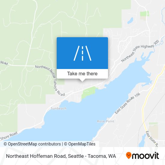 Northeast Hoffeman Road map