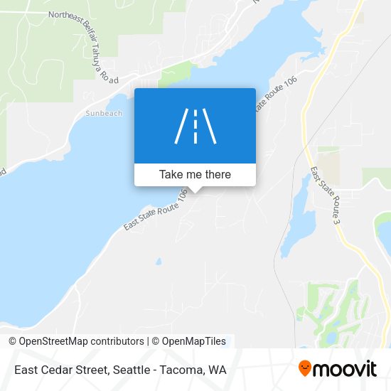 East Cedar Street map