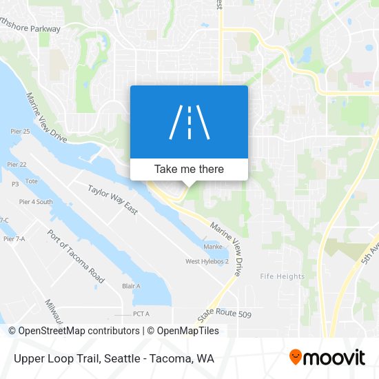 Upper Loop Trail map
