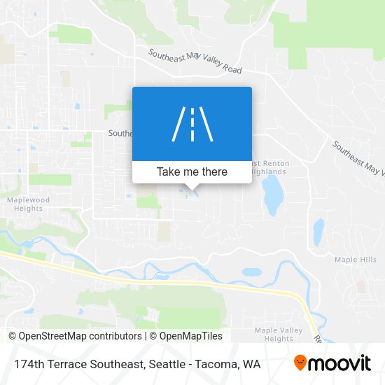 174th Terrace Southeast map