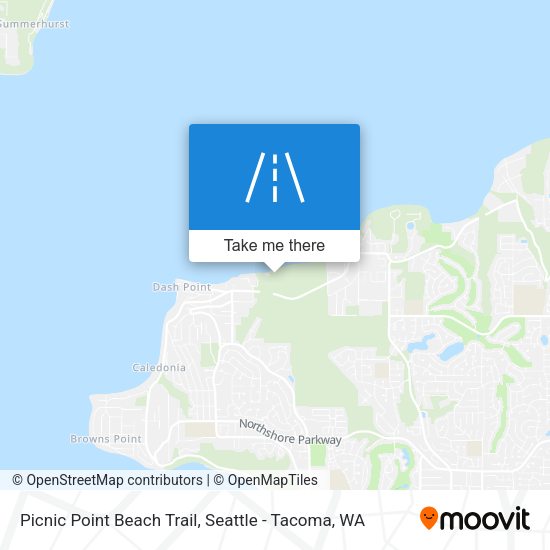 Picnic Point Beach Trail map