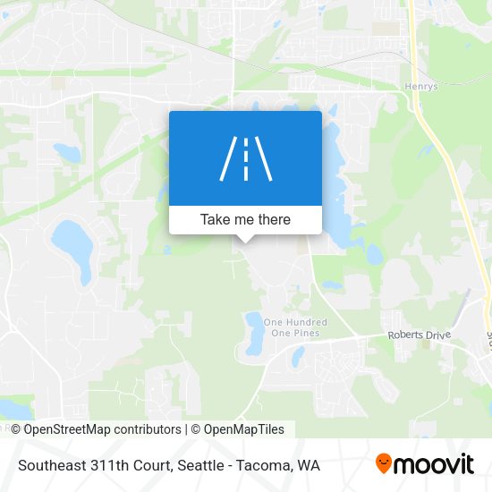 Southeast 311th Court map