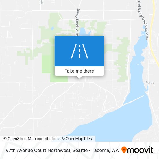 97th Avenue Court Northwest map