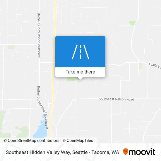 Southeast Hidden Valley Way map