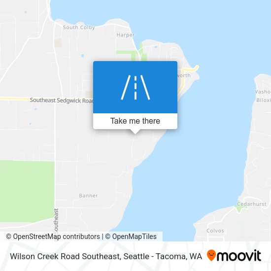 Wilson Creek Road Southeast map