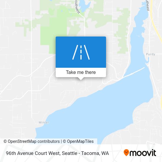 96th Avenue Court West map