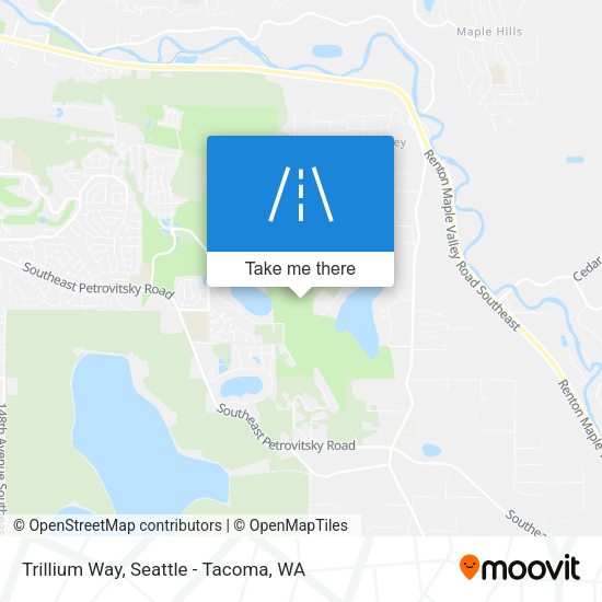 Trillium Way map