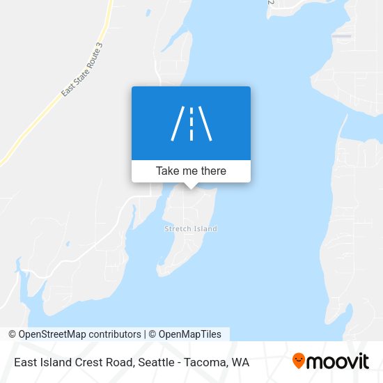 East Island Crest Road map