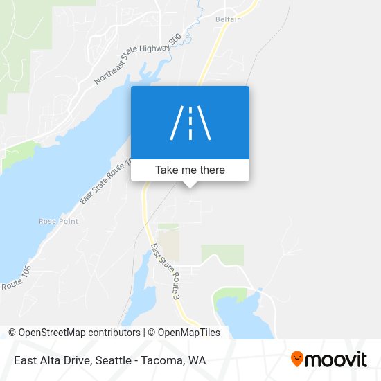 East Alta Drive map