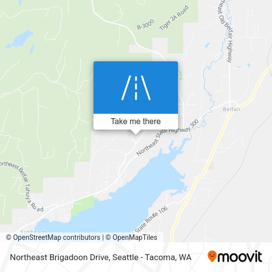 Mapa de Northeast Brigadoon Drive