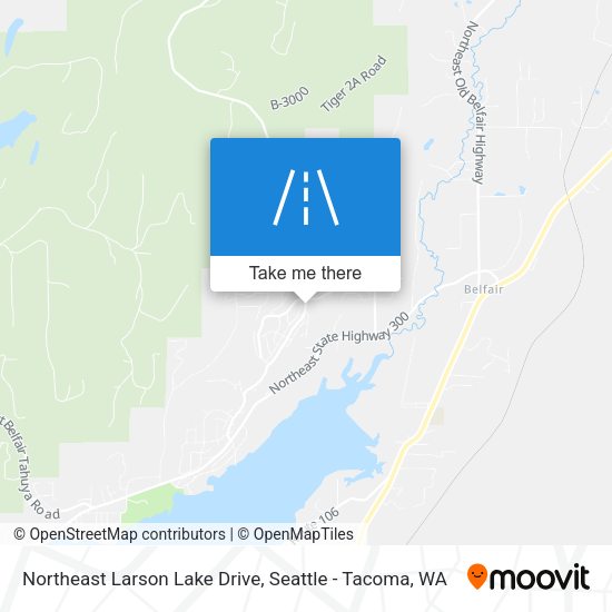 Northeast Larson Lake Drive map