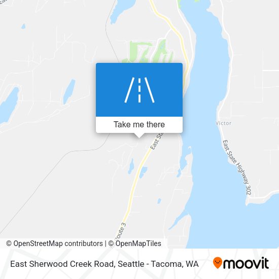 East Sherwood Creek Road map