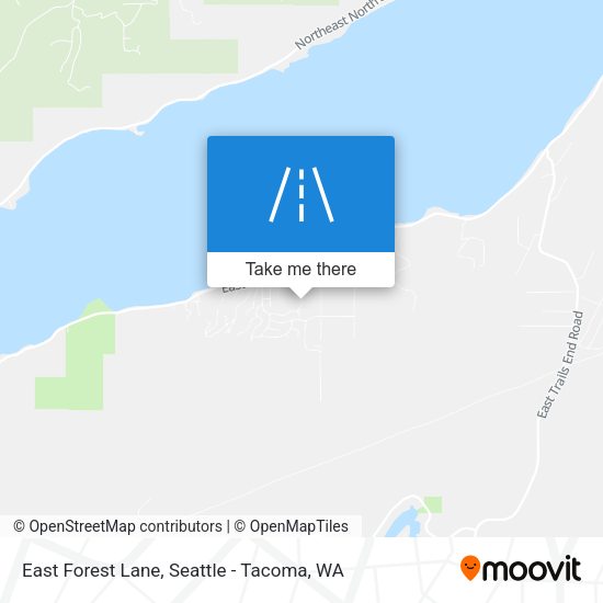 East Forest Lane map
