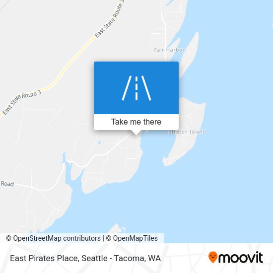 East Pirates Place map