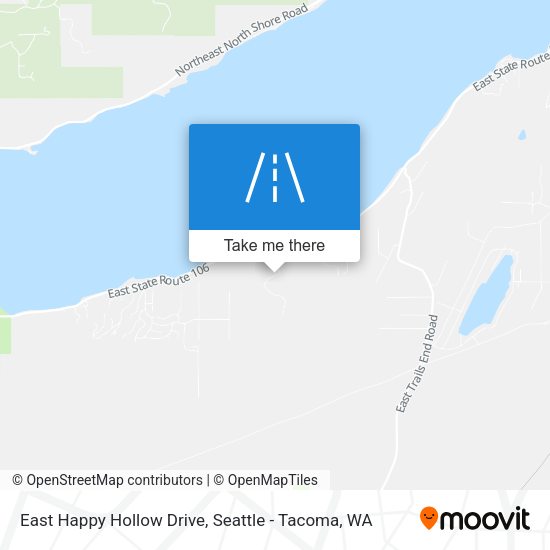 East Happy Hollow Drive map