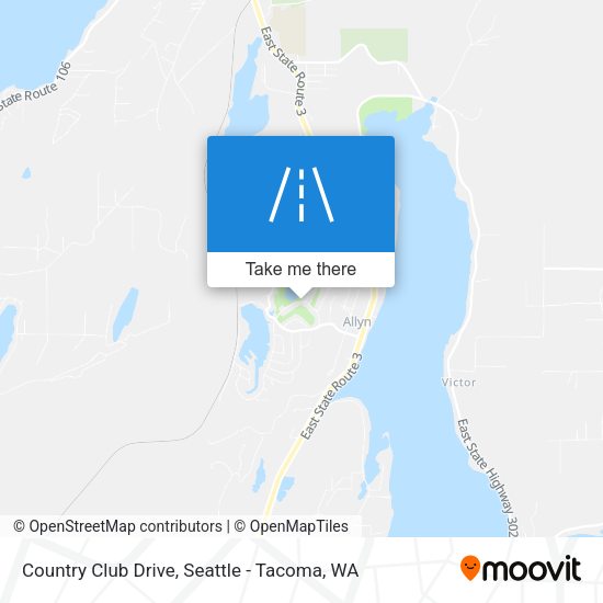Country Club Drive map