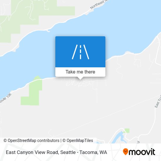 East Canyon View Road map