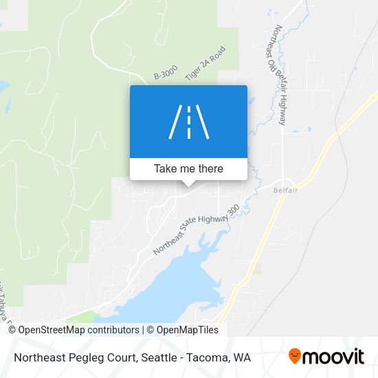Northeast Pegleg Court map
