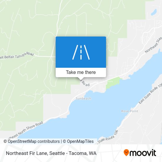 Northeast Fir Lane map