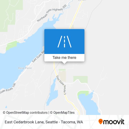 East Cedarbrook Lane map