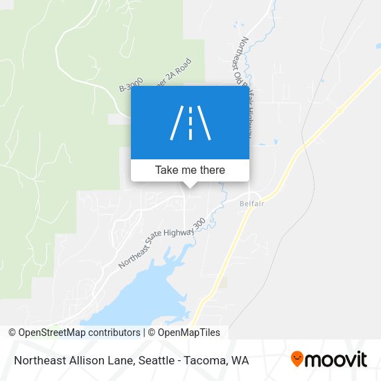 Northeast Allison Lane map