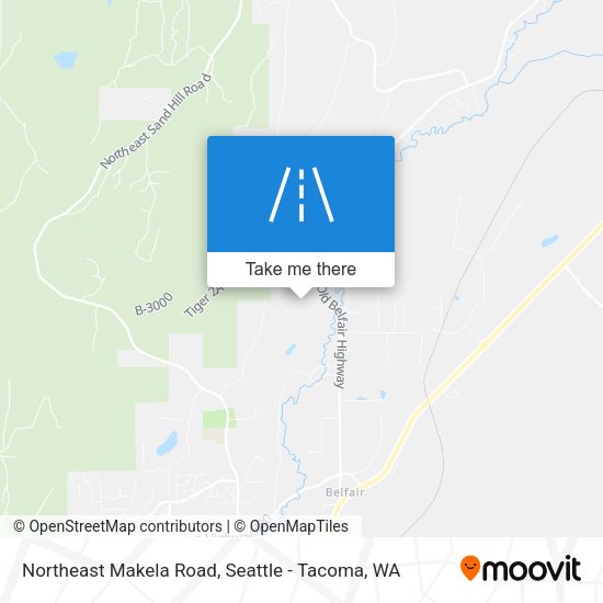 Northeast Makela Road map