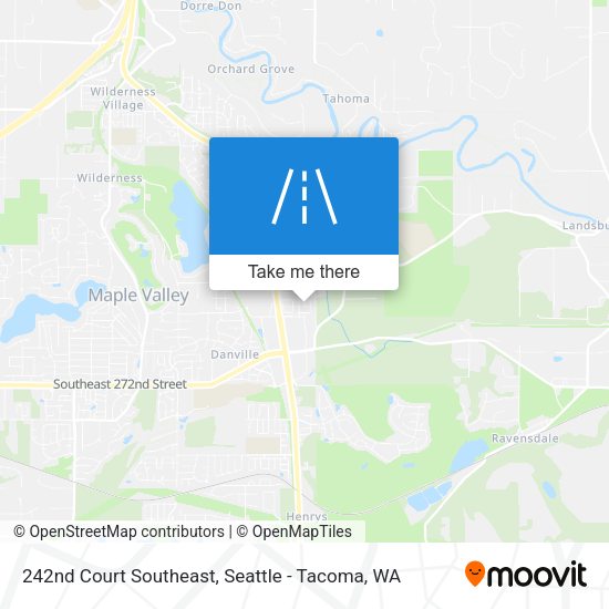 Mapa de 242nd Court Southeast