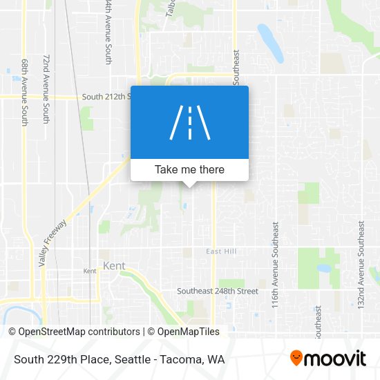 South 229th Place map