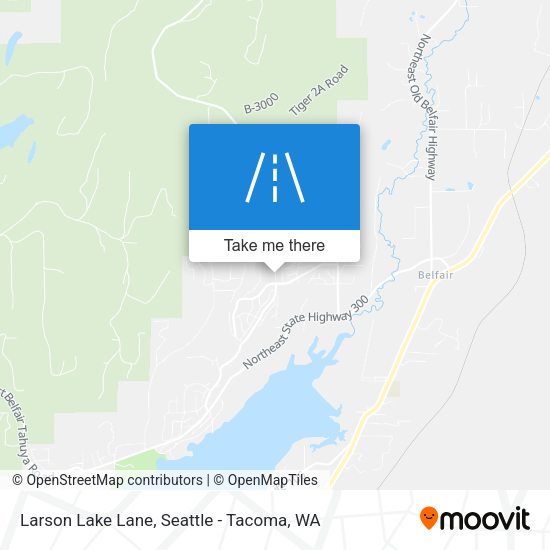 Larson Lake Lane map