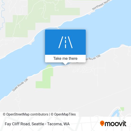 Fay Cliff Road map