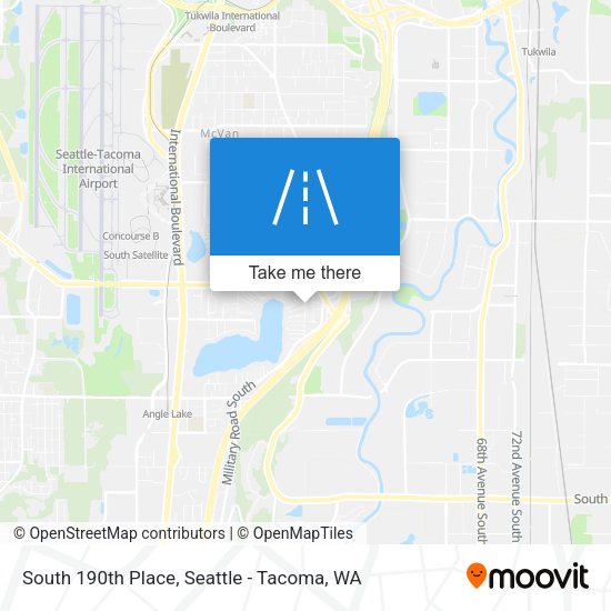 South 190th Place map