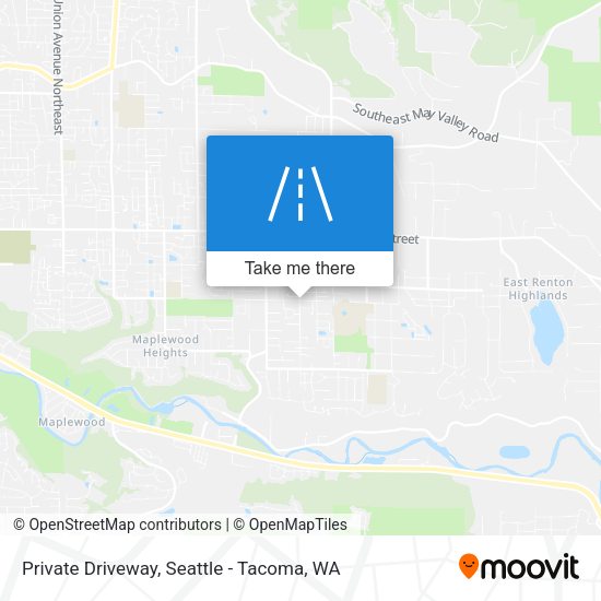Private Driveway map