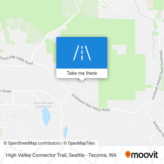 High Valley Connector Trail map