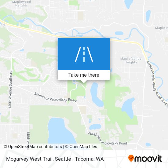 Mapa de Mcgarvey West Trail