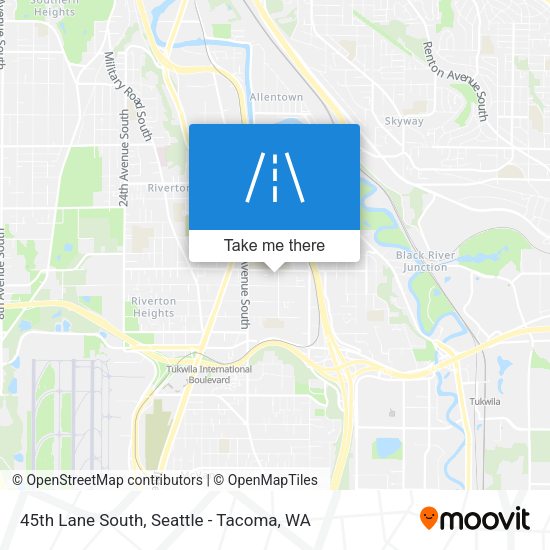 45th Lane South map