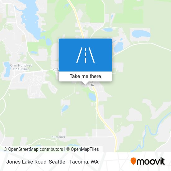 Jones Lake Road map