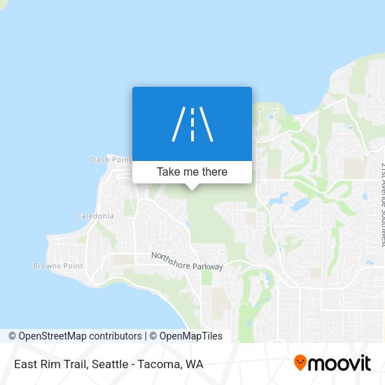 East Rim Trail map