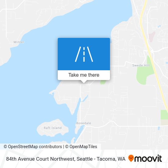84th Avenue Court Northwest map