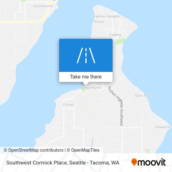 Mapa de Southwest Cormick Place