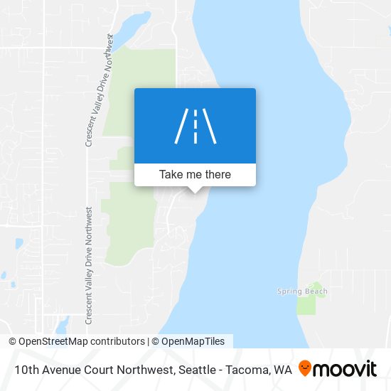 10th Avenue Court Northwest map