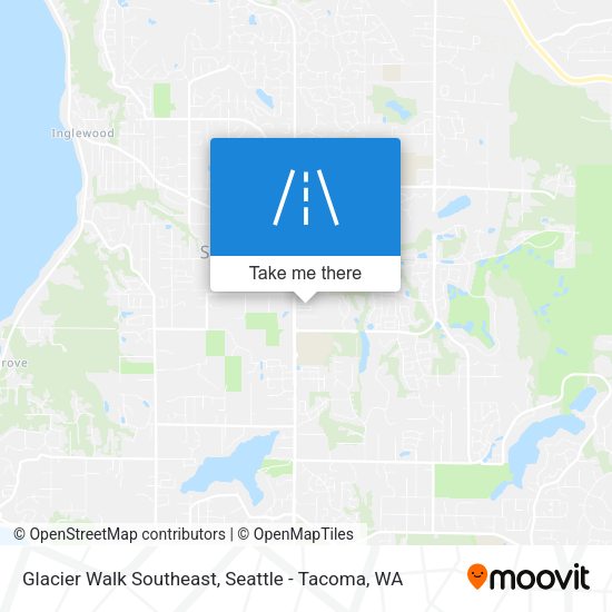 Glacier Walk Southeast map