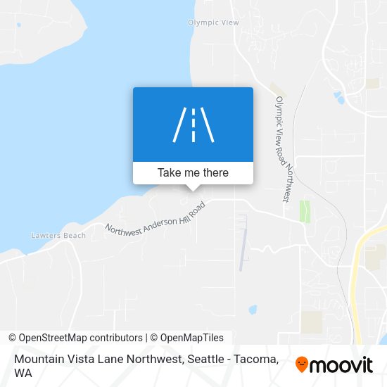 Mountain Vista Lane Northwest map