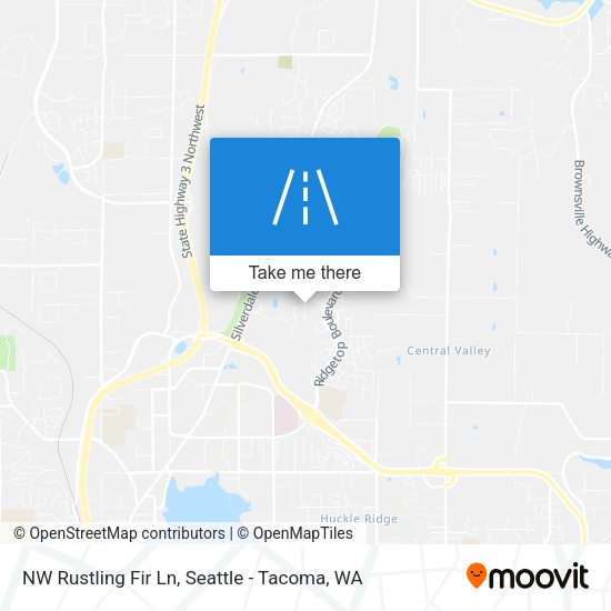 Mapa de NW Rustling Fir Ln