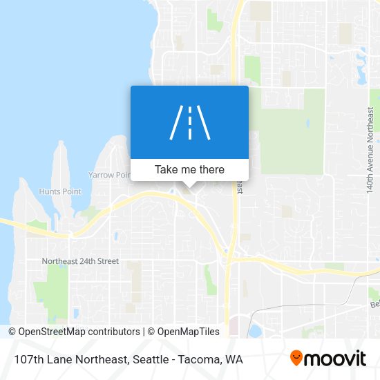107th Lane Northeast map