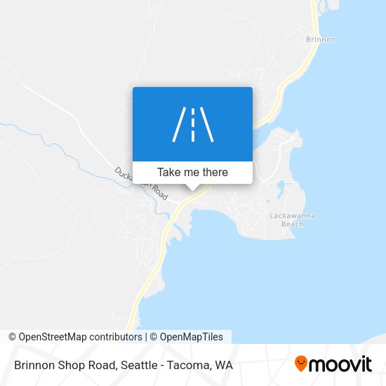 Mapa de Brinnon Shop Road